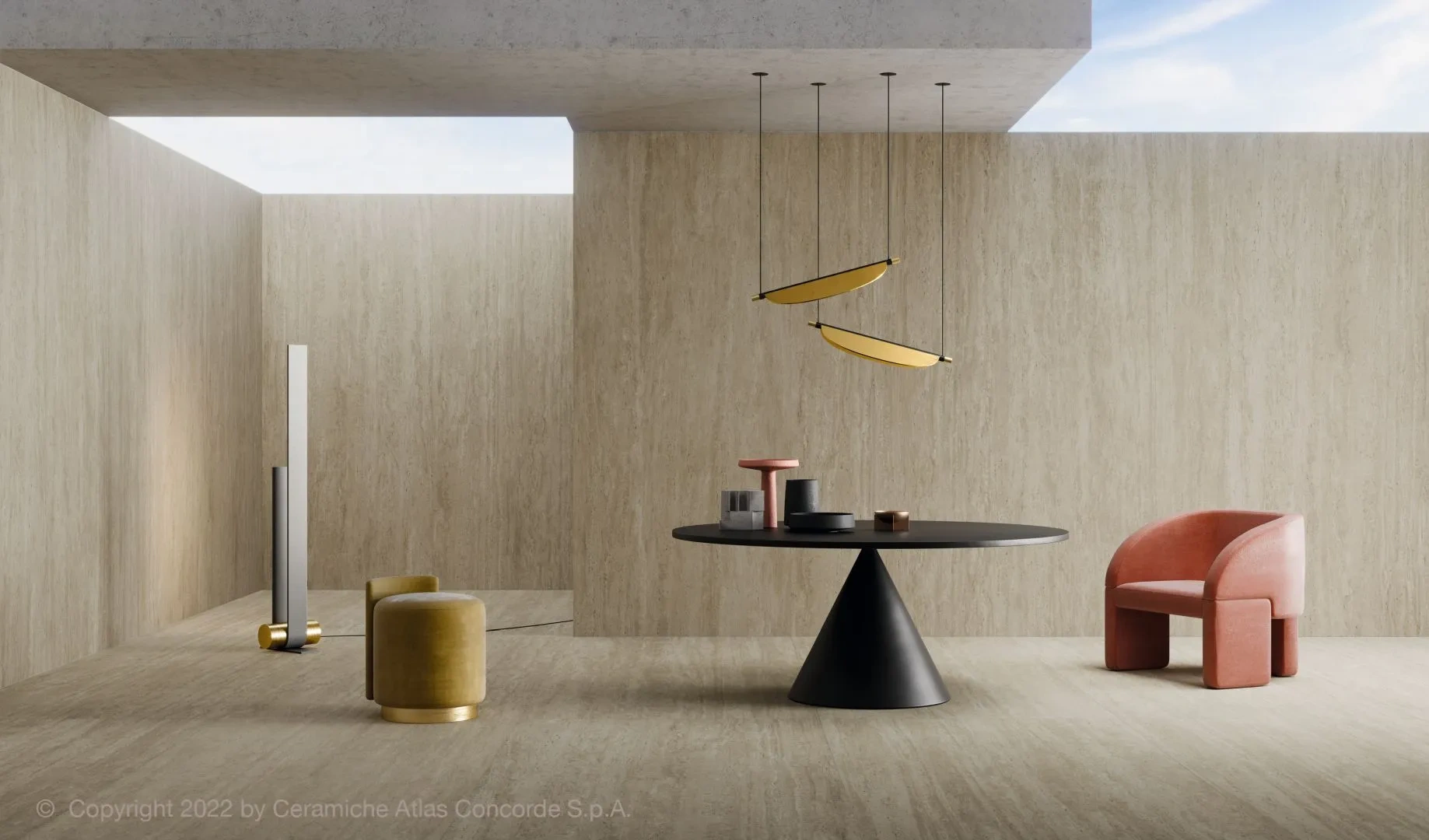 Marvel Travertine Urban Grid Sand