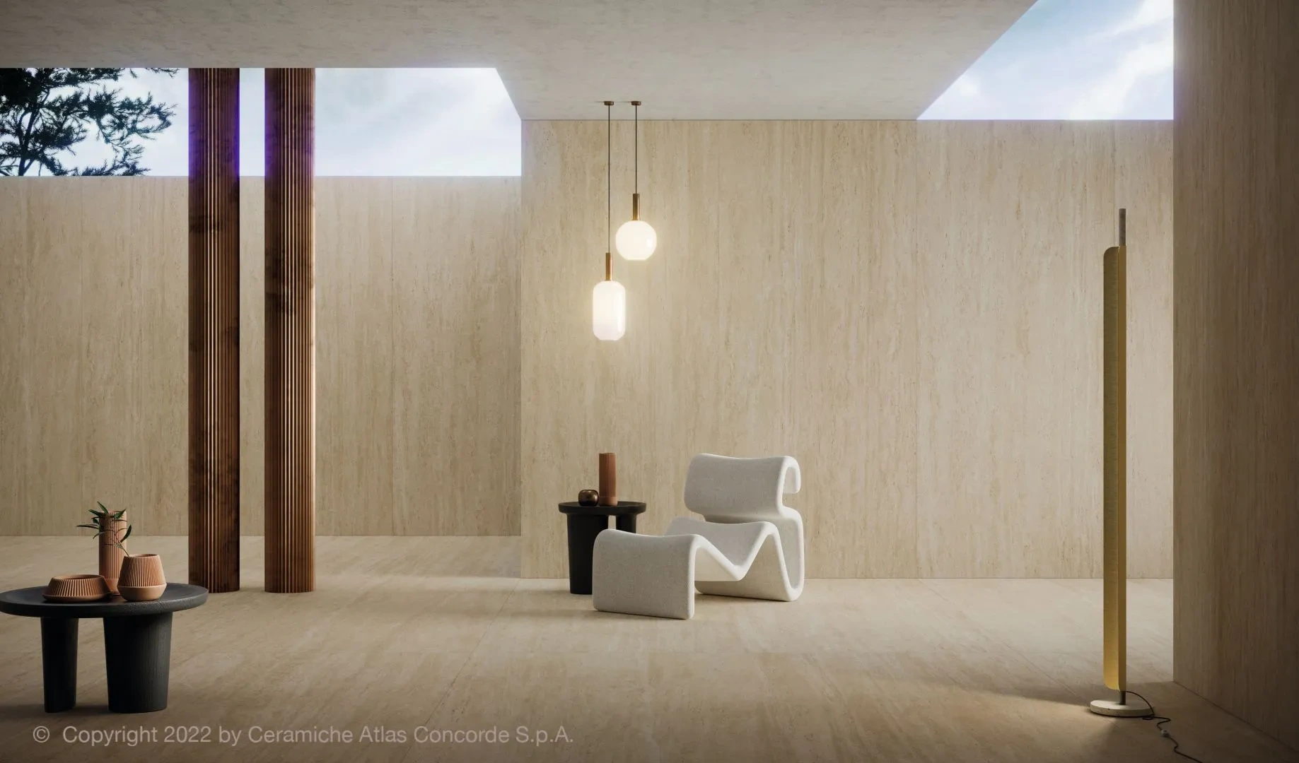 Marvel Travertine Urban Grid Sand