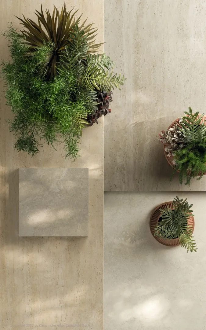 Marvel Travertine Moodboard Vein Cross
