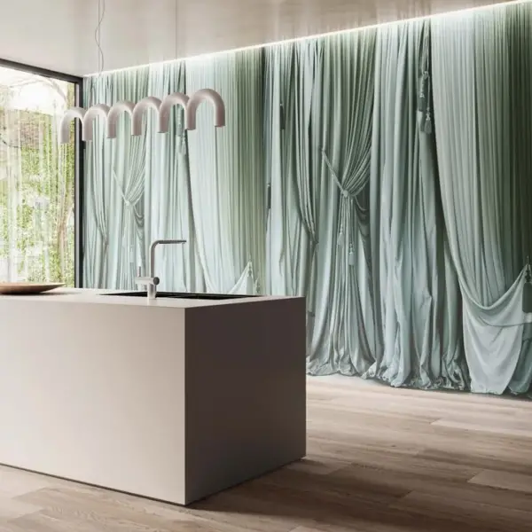 Art Wall drape + bisquit